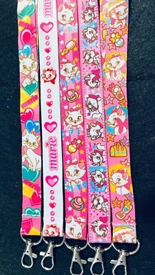 100pcs Mary cats Lanyard For Bus subway ID Card KeyChain Holder gift
