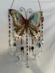 suncatcher Butterfly Original with crystals and beads