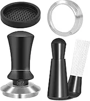 51mm Espresso Accessories Kit - Calibrated Spring-Loaded Tamper (30lbs), WDT Tool with 0.35mm Needles & Magnetic Dosing Funnel | Barista-Grade Set for 51mm Portafilters & Espresso Machines