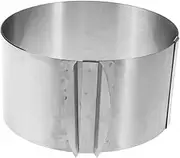Generic Layered Cake Mold Ring Circle Cake Mini Loaf Pans for Baking Round Circle Cutter Baking Cookie Cake Cercle Bosrds Cookie Molder Ajustable Lids Madeleine Bakeware Loaf Tin Emporte