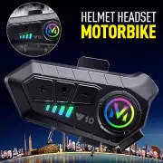 Bluetooth5.3 Motorcycle Helmet Headset Handsfree Call Phone Music Player Speaker