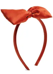 Mini Rodini Kids Bow-embellished Satin Headband - Red - One ONE