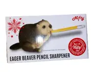 Busy Beaver Twist Pencil Sharpener Eager Animal Home Office Desk Novelty Gift