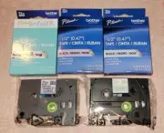 Lot of 5 NEW Genuine Brother P-Touch TZ Label Tape Arts Crafts Pastels Hearts