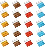 20pcs RV 5A-15 AMP APT ATR Micro 3-pin Insert Fuse Micro3 Blade Fuse Assortment Pack Kit for Car Automobile Trucks Automotive Lighting