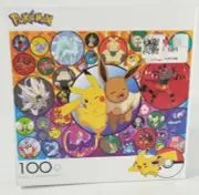 Pokemon Pikachu 100 Piece Jigsaw Puzzle Pikachu Eevee Buffalo Games Alola Region