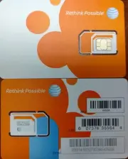 AT&T SIM CARD TRIPLE CUT (3IN1). AT&T GO PHONE NANO SIM CARD 4G LTE sim.