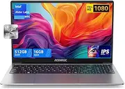[ACEMAGIC] Laptop 16 GB DDR4 RAM 512 GB SSD,Alder Lake-N97【Battere N100/N95,Up to 3.6Ghz】 Notebook, 15.6 Inch Full HD Laptop 2.4G/5G WiFi,BT5.0,Type_C, USB3.2,HDMI Office (Grey) 2025