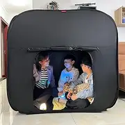 Lukidoki Sensory Tent Calming Hideout for Kids With CPC Certification, Portable Pop-Up Light-Out Blackout Nest for Autism, ADHD - Travel Bag Included