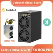 GoldShell KA BOX PRO 1.6Th/s Kaspa Miner 600W KAS Crypto Miner KHeavyHash w/ PSU