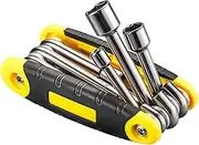 Folding Hex Key Set, 6 in 1 Folding Hex Allen Key Set - Folding Socket Wrench, Car Repair Tool Kit for Home, Car Repair, Repair Wrench, Kl