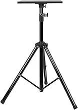 Projector Stand Floor-standing Tripod Tray Storage Rack Bedside Bracket Liftable Stand ( Color : Black , Size : 60~120cm )
