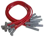 MSD 8.5mm Super Conductor Spark Plug Wire Set Red W/ HEI Cap For Jeep 304 360 V8 (for: Jeep)