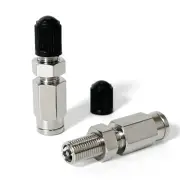 Inflation Schrader Valve with Push to Connect for 1/4" OD Air Line Tubing and...