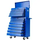 Giantz 17 Drawer Tool Box Cabinet Chest Trolley Toolbox Garage Storage Box New