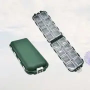2 Pcs Fishing Accessories Box Plastics Storage Spoon Tackle Case Boxes