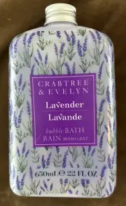 Crabtree & Evelyn ~ Lavender ~ Bubble Bath ~ 22 fl. oz. ~ NEW / FULL