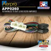 Aerpro APP0260 ISO Harness to Suit Lexus IS200 Amplified