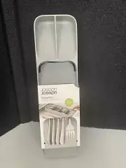 Joseph DrawerStore Compact Cutlery Organizer Kitchen Small, Gray