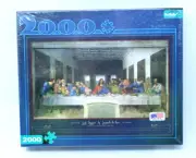 THE LAST SUPPER BY LEONARDO DA VINCI 2000 PIECE PUZZLE BUFFALO GAMES NEW SEALED!