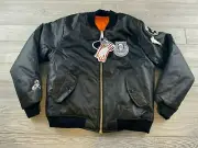 Rothco Womens MA-1 Flight Jacket - Black Size Small Team Dev Match NWT
