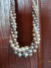 Beaded Twist Necklace RMN Color Pearlescent Kohls