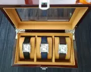 Swiss Design Pierre Lucerne Collection 3 Watch Limited Edition Mahogany Box Set