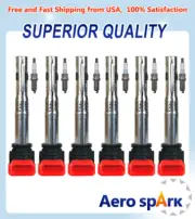 Ignition Coil & Denso Platinum Spark Plug for 2010-2012 Audi Q5 3.2L V6 UF529 (for: Audi)