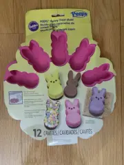 Wilton Peeps Bunny Treat Mold Silicone 12 Cavity Mold