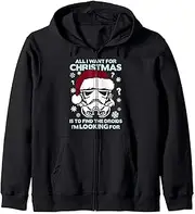 [STAR WARS] All I Want For Christmas Is To Find The Droids Zip Hoodie