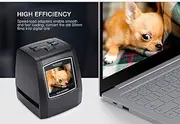 Surveillance Recorder 14Mp 135Mm Film Camera Portable Sd Card Film Scan Photo Scanners Negative Film Slide Viewer Scanner USB Msdc Film Converter 018- Black