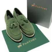 Pastori NWB Quintillius Suede Loafers / Drivers Size 42 US 9 in Agave Green
