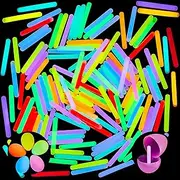 JOYIN 200 Pcs Mini Glow Sticks Bulk with 8 Colors for Glow Easter Egg, Kids Glow-in-The-Dark, Easter Basket Stuffers Fillers Gift, Easter Eggs Hunt Game and Easter Party Favors Decorations