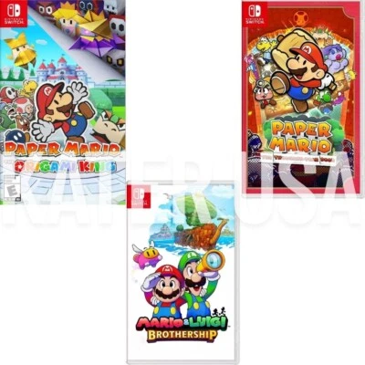 Paper Mario The Origami King+Thousand Year Door+Mario&Luigi Brothership Special