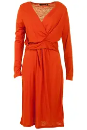 Drape Cross Over Dress--MAR-31221502
