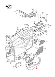Genuine AUDI A4 Avant S4 Armrest Leatherette Soul/Mercato Blue 8W0867174ASNH (for: Audi)
