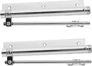 2pcs Door Closer for Home Automatic Hydraulic Closing Speed Control for Left Right Swing Doors High Traffic Areas