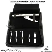 Automatic Dental Crown Remover Gun Type With Five Attachments Crowns Removal Set