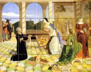 Art Charles Collins Mural Ceramic Backsplash Bath Tile #1389