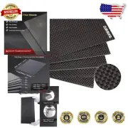 High Strength Carbon Fiber Panel 500x500mm - Glossy 1.5mm Sheet for DIY Projects