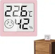 Digital Thermometers - Mini Hygrometer Thermometers | Indoor Temperature and Humidity Gauge with LCD Display | Digital Electronic Meters for Freezer, Baby Room, Refrigerator, Reptile