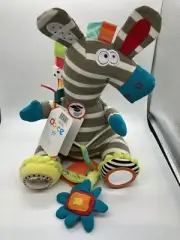 Sensory Activity Zebra Baby Toy Infant Plush Interactive Animal Rattle Learning