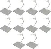 10PCS Acrylic Figure Stands for 6 Action Figures, Transparent Display Stands for Dolls, Models & Collectibles