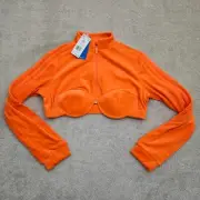 Adidas Women XL Jeremy Scott Track Top Orange H50966