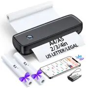 Portable Printer Wireless for Travel，Bluetooth Thermal Support 8.5inches X 11...