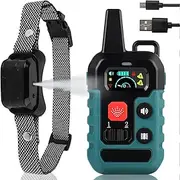 Remote Spray Training Collar for Dog Beep Vibration Spray 6 level Adjustable Sensitivities IPX7 Waterproof Safer Spray Dog Training Anti Bark E Collar (not inc