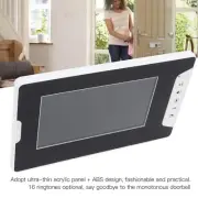 Wired Video Intercom Doorbell Monitor 7in Screen With Remote Unlocking Monit BT0