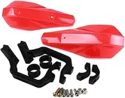 Handguard Handlebar Protection Universal 7/8" 22mm & 1-1/8 28mm Motorcycle For Dirt Bike Motocross Handguard Hand Guards Handguards Accessories Handlebar Guards(Red)