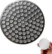 Espresso Puck Screen, Made of 0.8mm Thickness Stainless Steel,Reusable Coffee Filter,Designed for Bottomless Portafilter Baskets and Enhances Espresso Extraction (58mm)