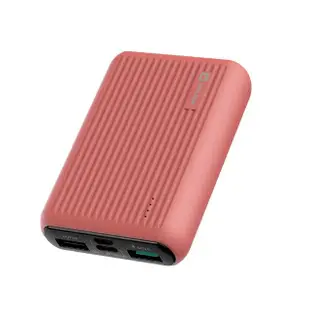 【MAXIA】MPB-F100 10000mAh 18W 3孔輸出 急速快充行動電源-甜心橘(經典行李箱 旅遊必備)